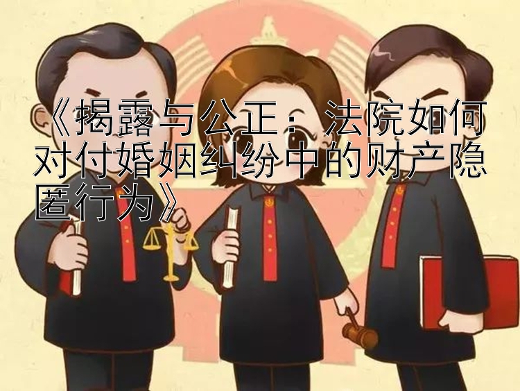 《揭露与公正：法院如何对付婚姻纠纷中的财产隐匿行为》