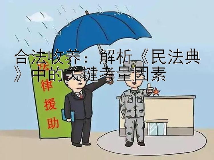 合法收养：解析《民法典》中的关键考量因素