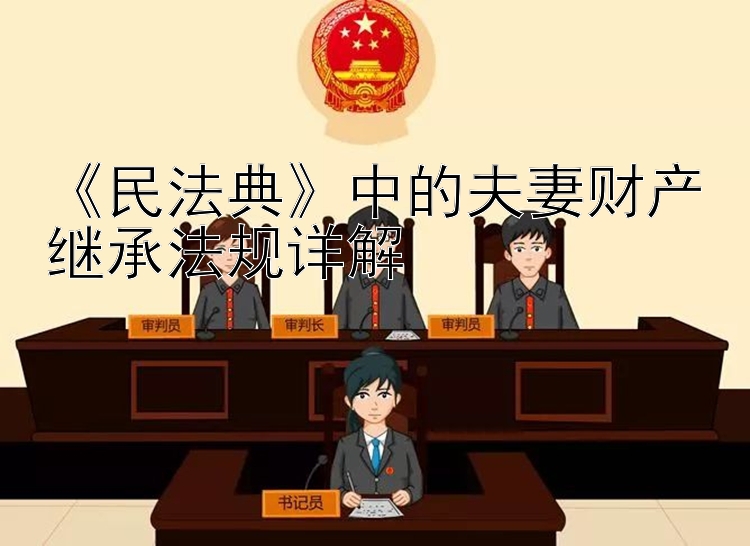 《民法典》中的夫妻财产继承法规详解