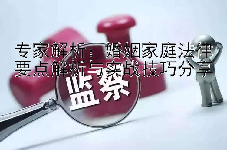 专家解析：婚姻家庭法律要点解析与实战技巧分享