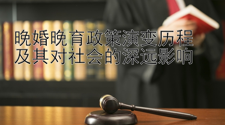 晚婚晚育政策演变历程  
及其对社会的深远影响