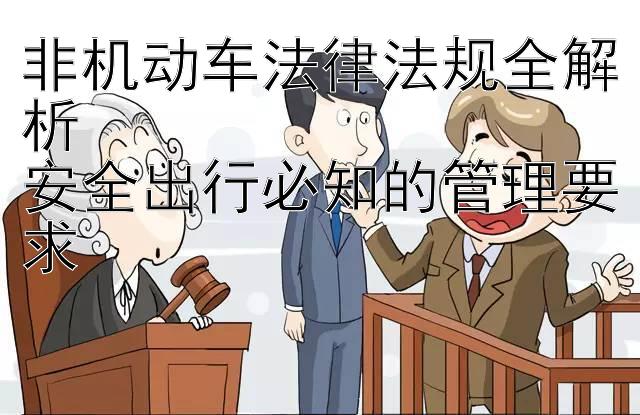 非机动车法律法规全解析  
安全出行必知的管理要求