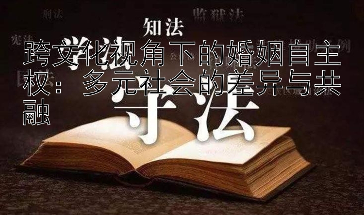 跨文化视角下的婚姻自主权：多元社会的差异与共融