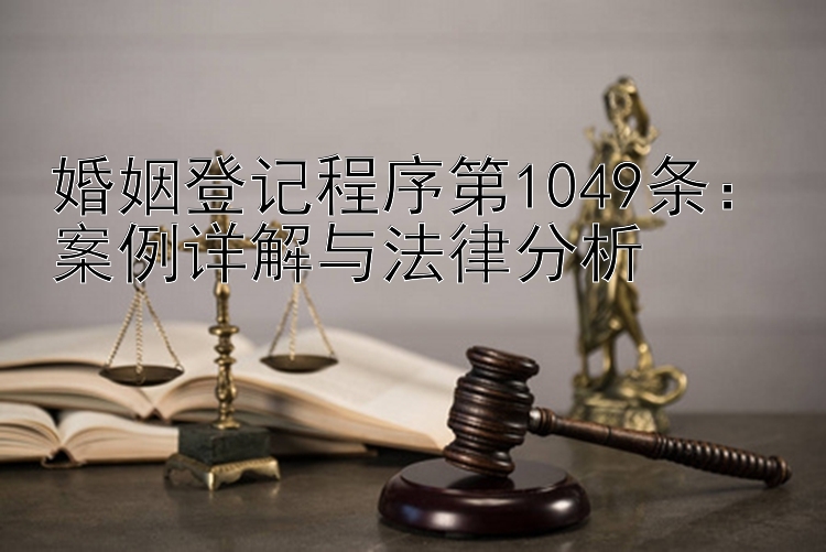 婚姻登记程序第1049条：案例详解与法律分析