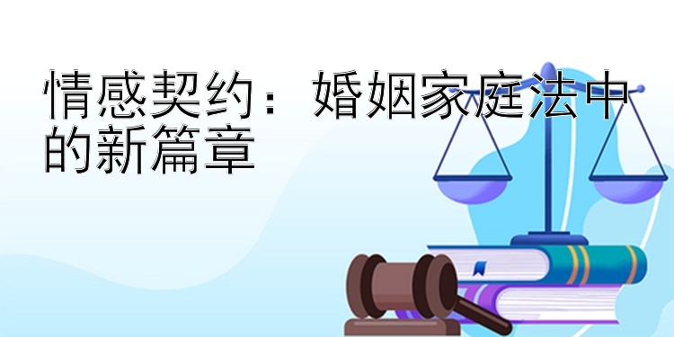 情感契约：婚姻家庭法中的新篇章