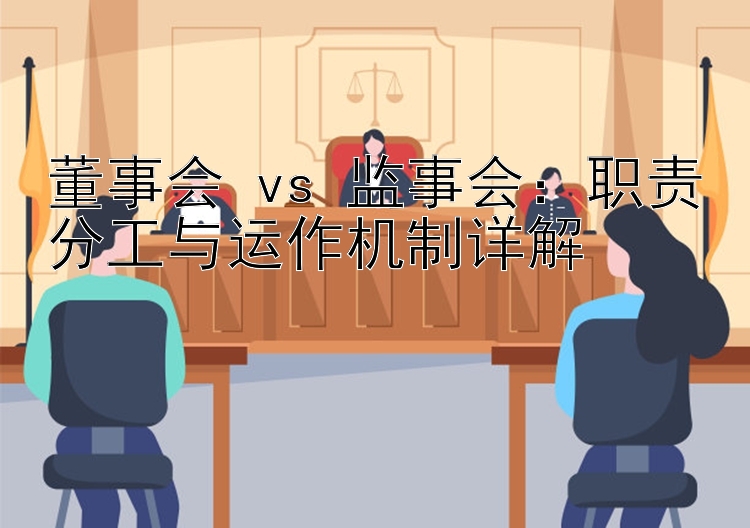 董事会 vs 监事会：职责分工与运作机制详解