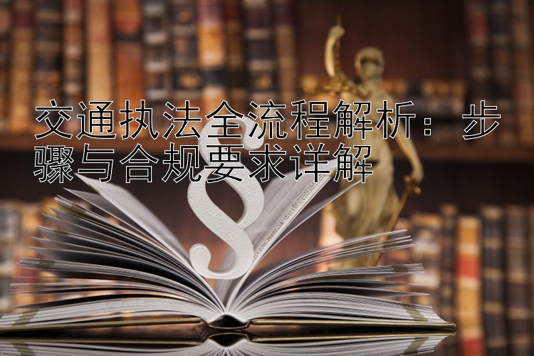 交通执法全流程解析：步骤与合规要求详解